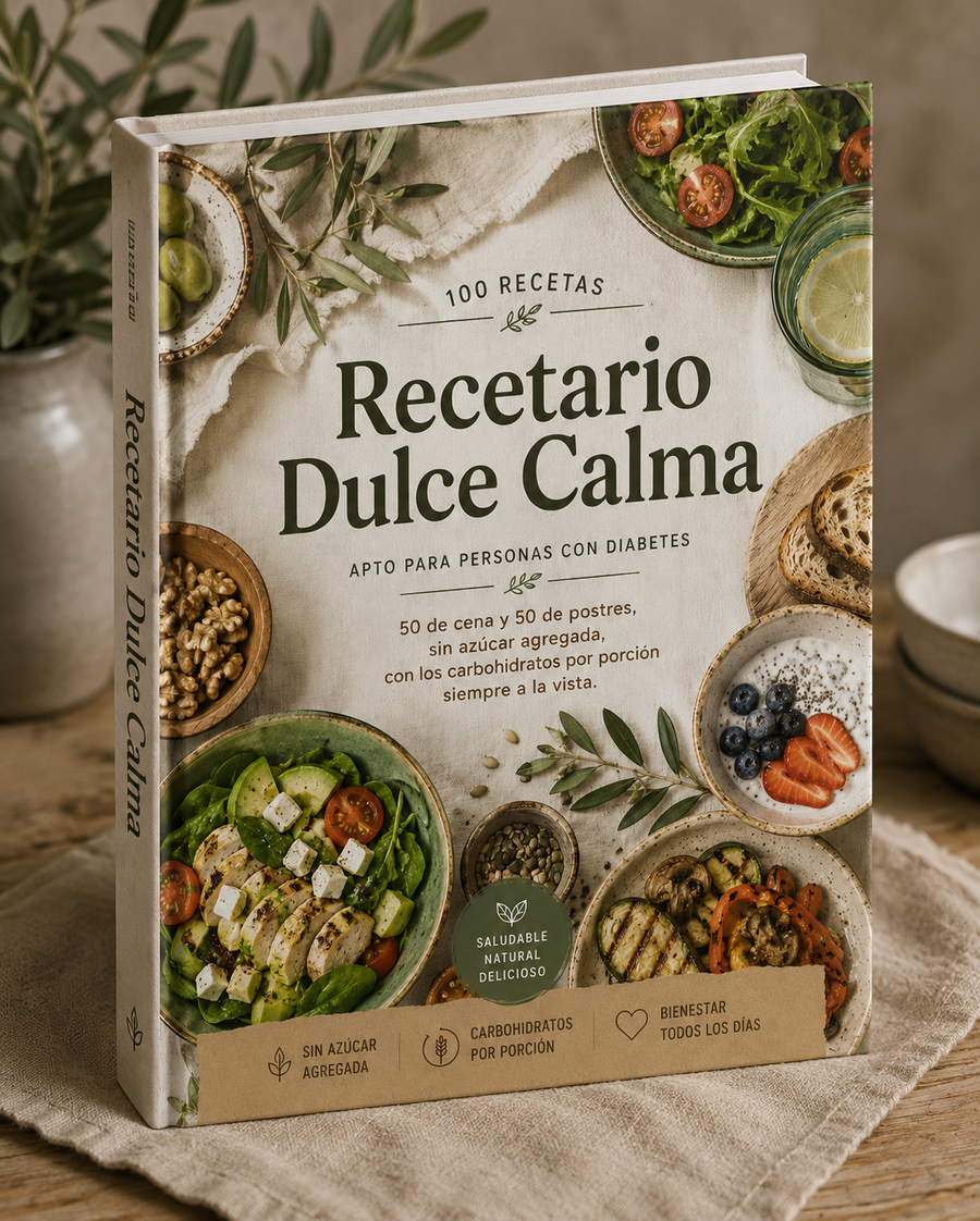 Recetario Dulce Calma — 100 recetas aptas para personas con diabetes