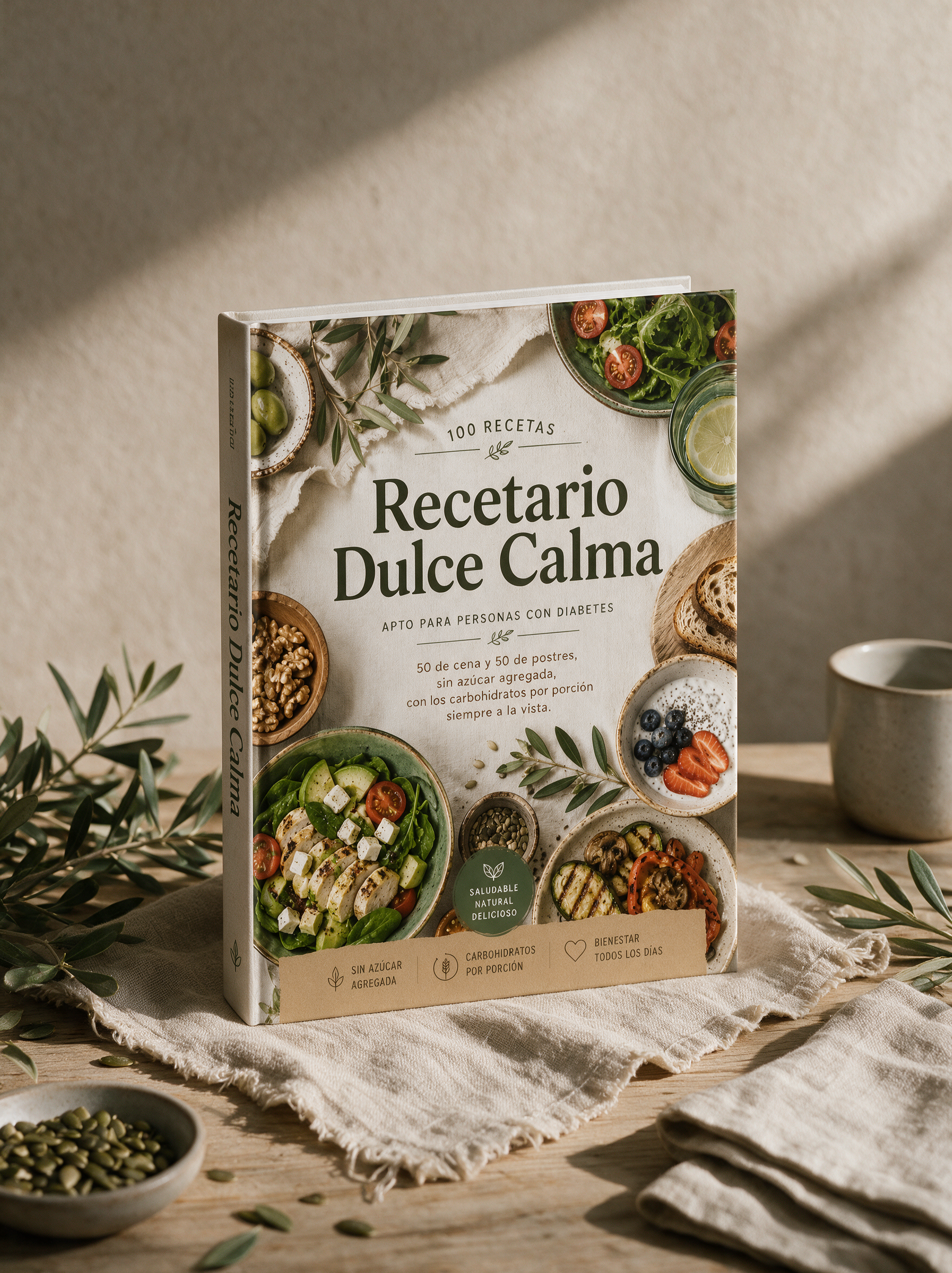 Recetario Dulce Calma — 100 recetas aptas para personas con diabetes
